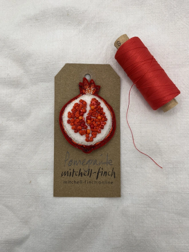 beaded pomegranate