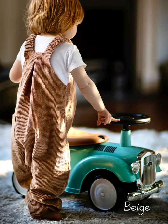 Kids' Organic Cotton Corduroy Dungarees