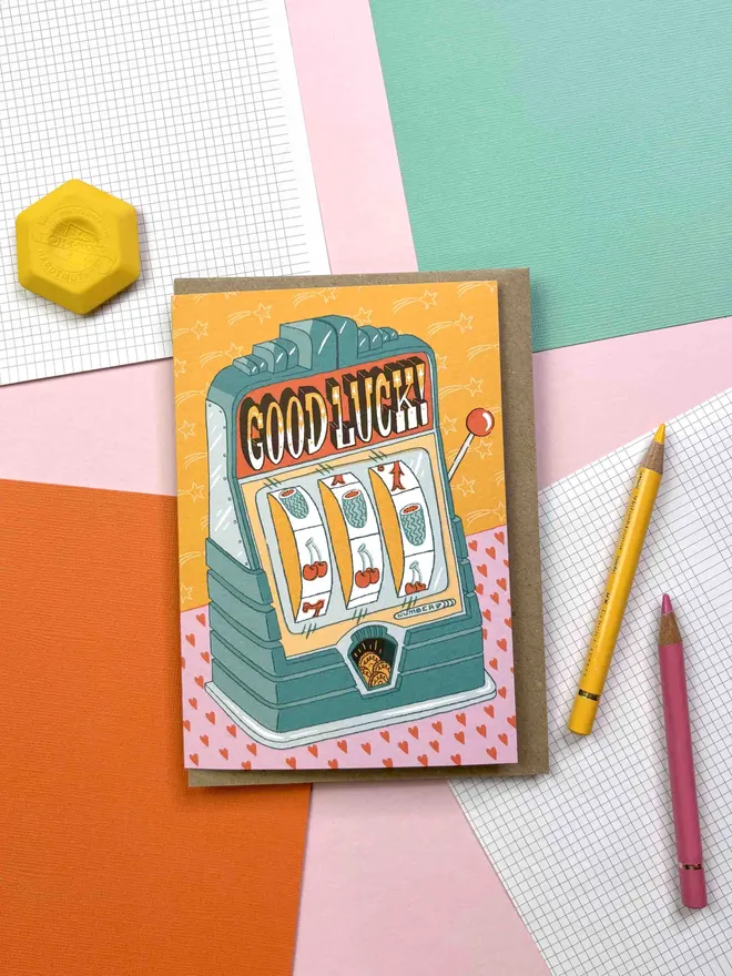 Good Luck A6 card