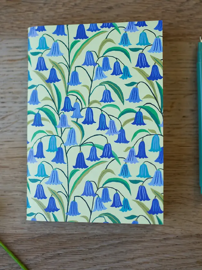 illustrated bluebells notebook