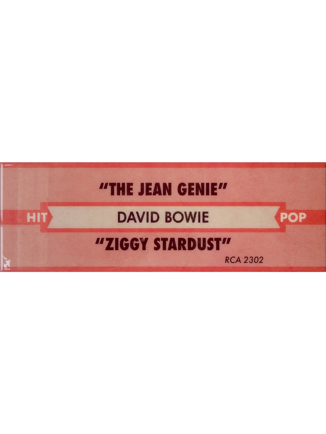 david bowie jean genie jukebox label print