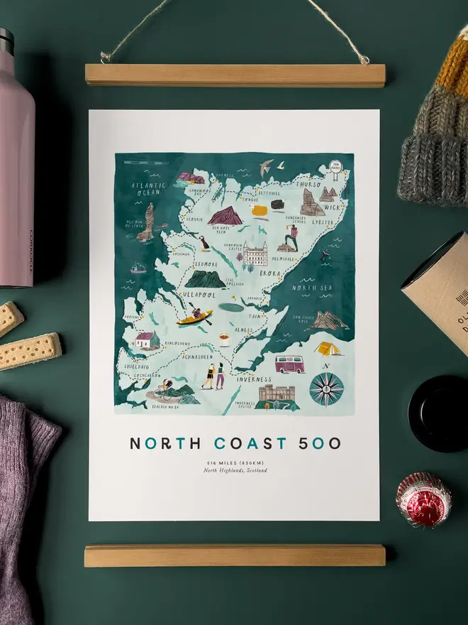 north coast 500 map checklist