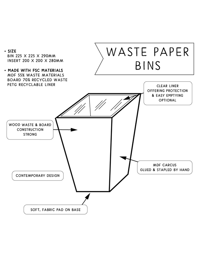 Harris and Jones Waste Paper Bin Illustration 