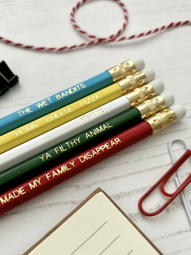 Home Alone Christmas Movie HB Pencils (Set Of 5)