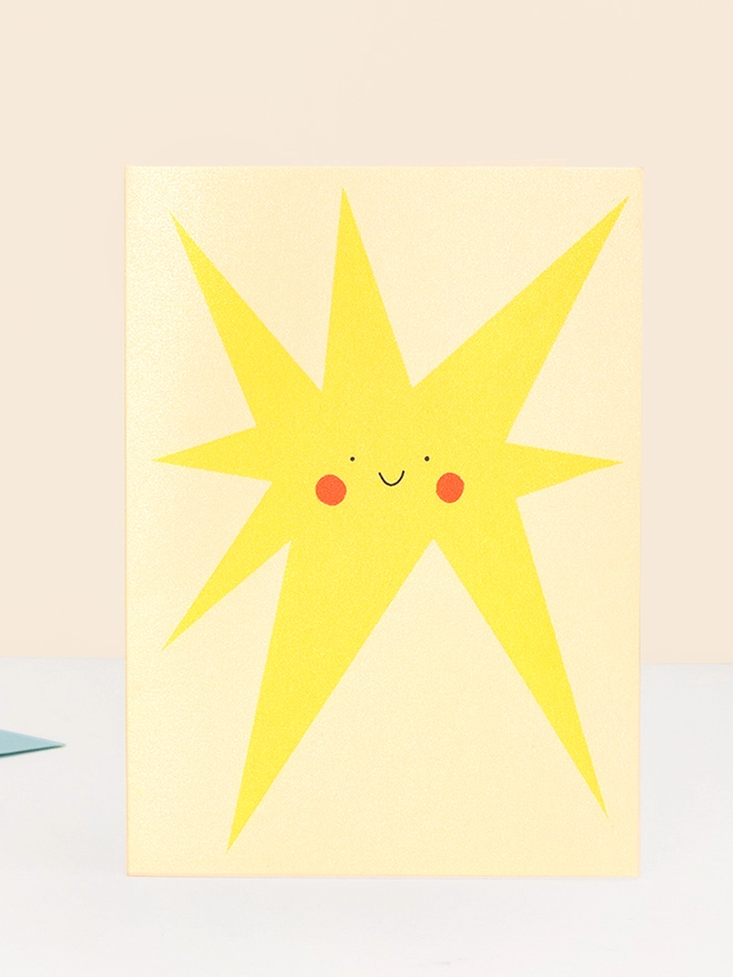 Smiling Star Greeting Card