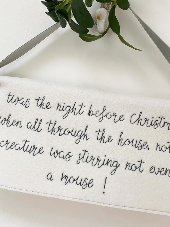 Twas' the night before Christmas banner