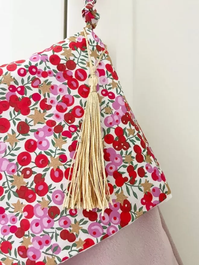 Liberty Wiltshire Red Christmas Stocking