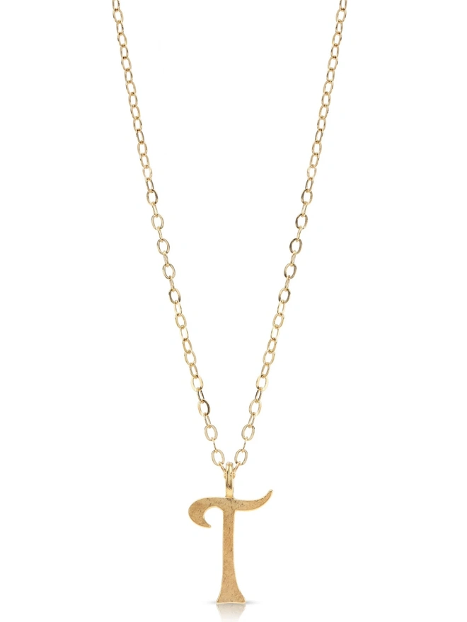 Personalised XL Gold Letra Letter Necklace 