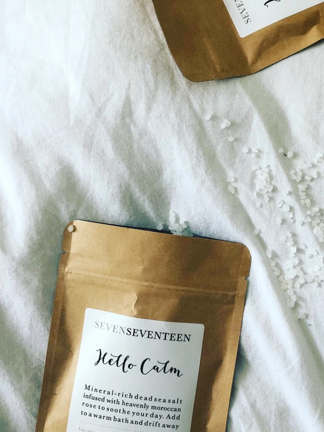 Calm bath salt sachet