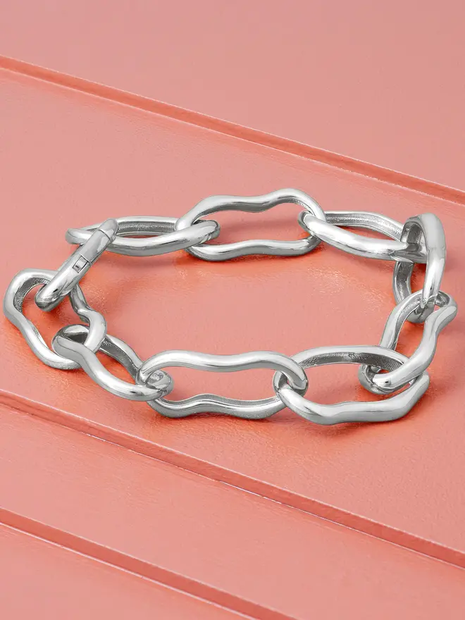 Molten Chain Link Bracelet