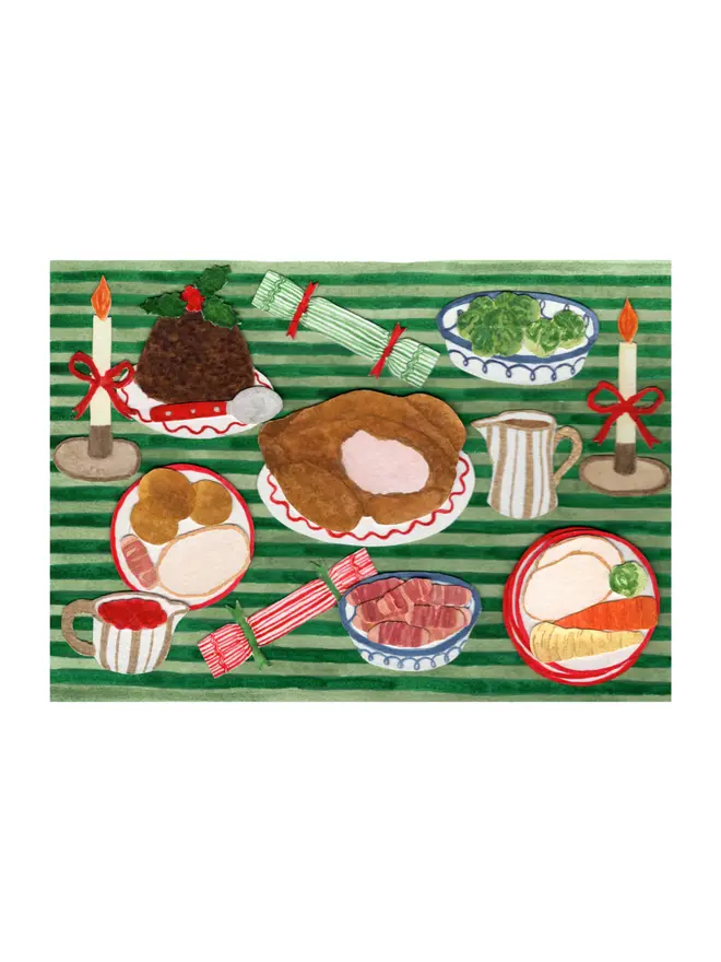 Christmas Lunch Greetings Card