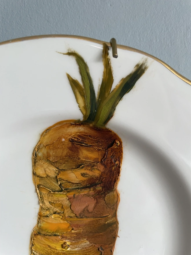detail of carrot painting