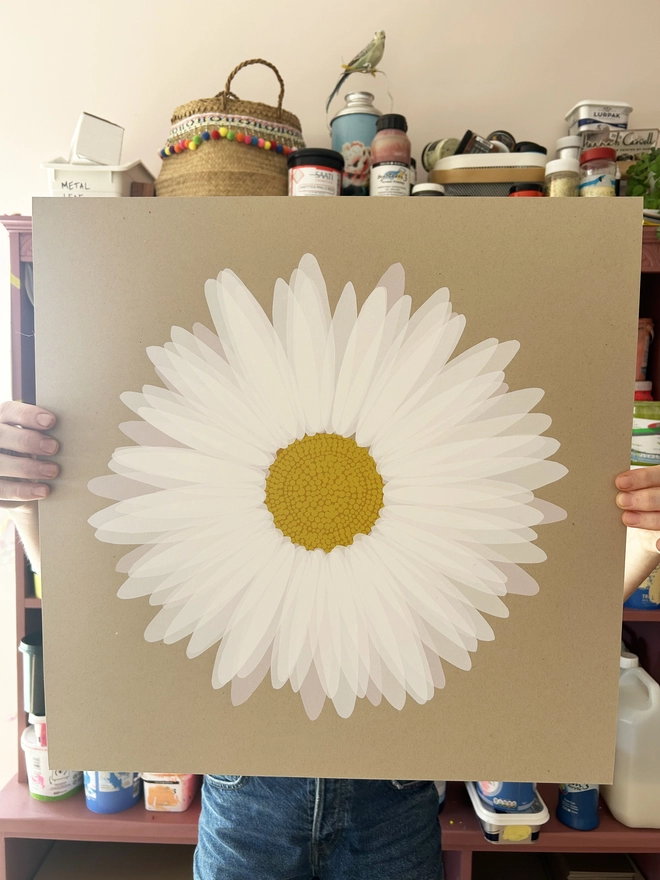 Screen Print, Daisy, hannah carvell