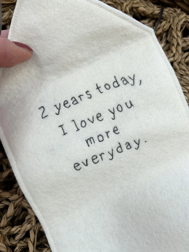 2nd year anniversary love letter