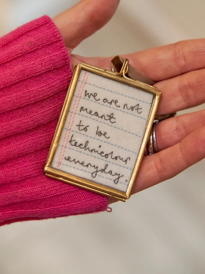 Personalised frame note