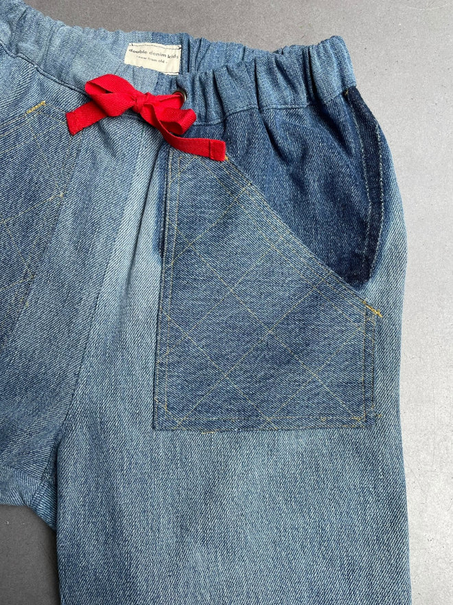 Handmade Kids Recycled Denim Shorts 