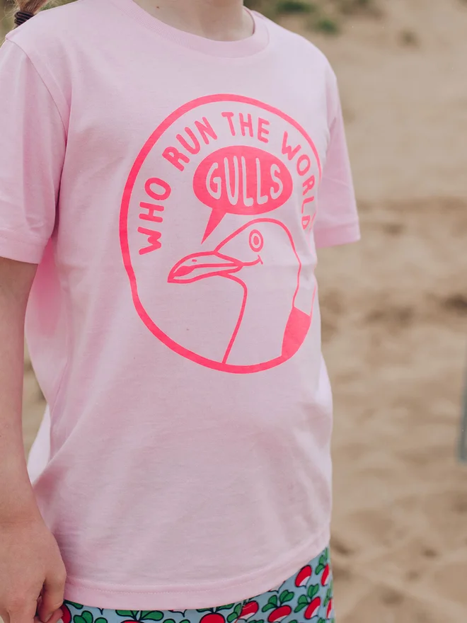 Who Run The World Gulls Kids T-shirt by hello DODO