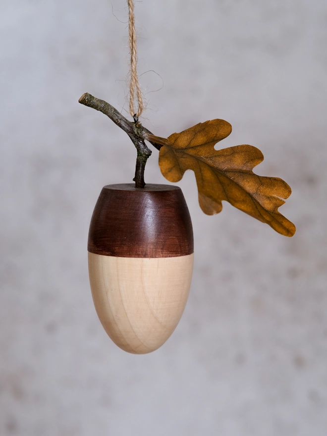 Thanks for helping me grow wooden acorn teacher gift