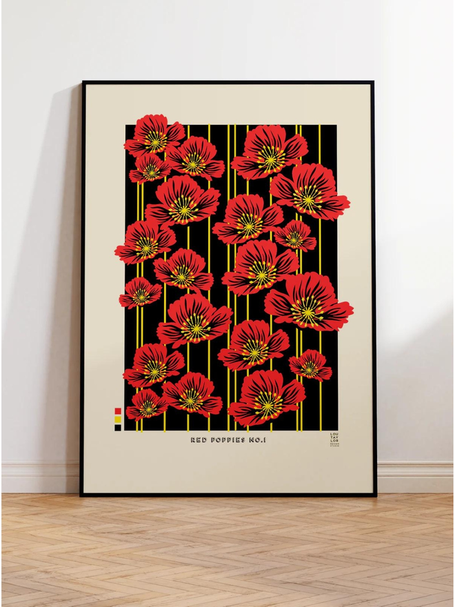 red poppies Giclee print