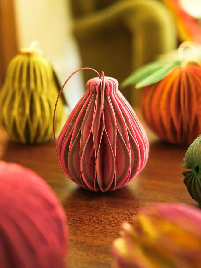 Fig Honeycomb Ornament (Set Of 6)