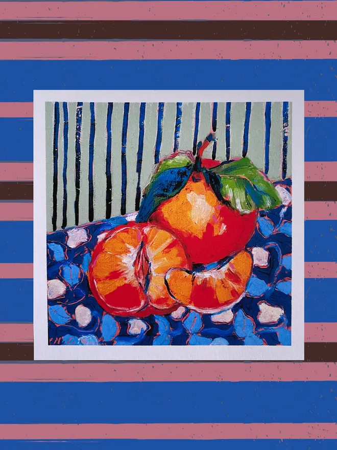 Oranges art print