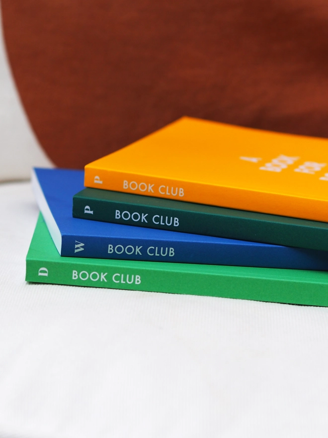 personalised book club notebook