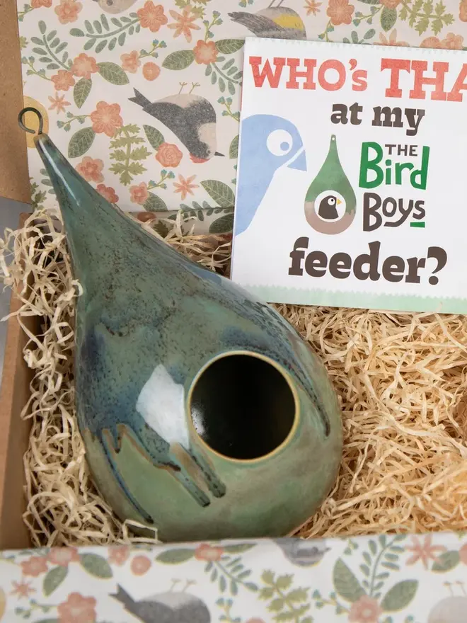 Handmade Teardrop Bird Feeder