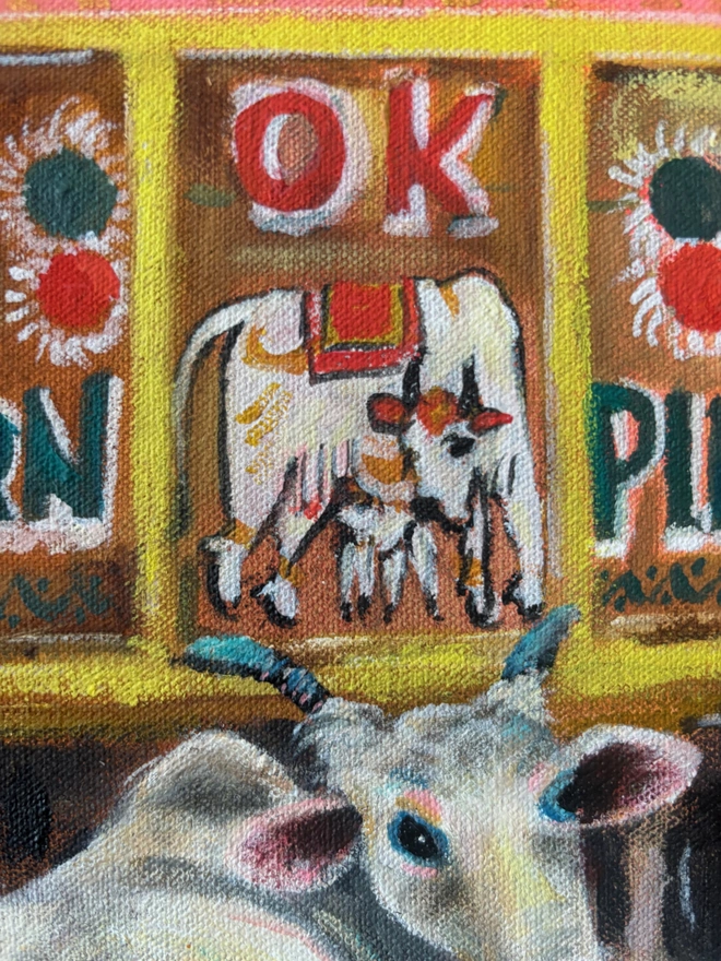 indian cow painting
horn please ok 