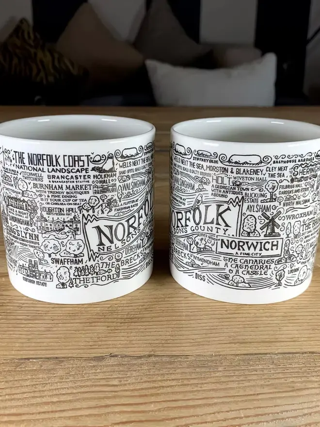 Norfolk Mug Bone China Two