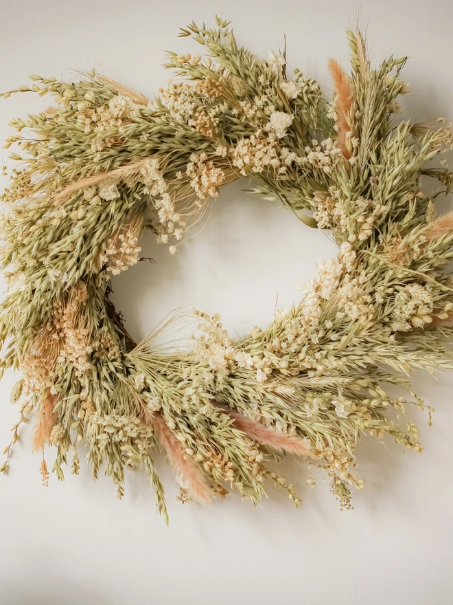 'Merino' Everlasting Dried Wreath 