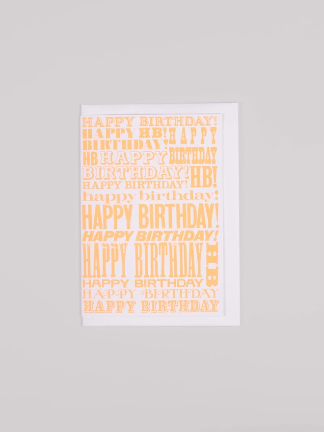 Happy Birthday Greetings Card