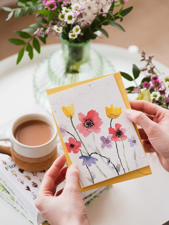 Poppy Meadow Plantable Card