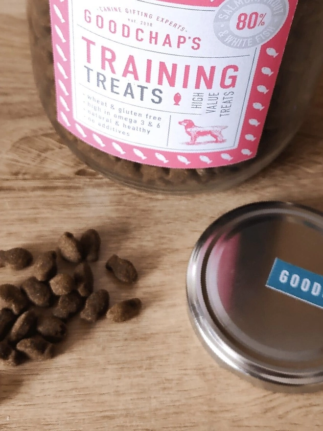 Training treats refillable jar