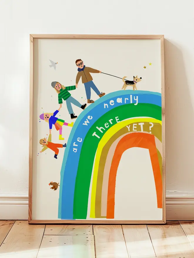 Are we nearly there family print