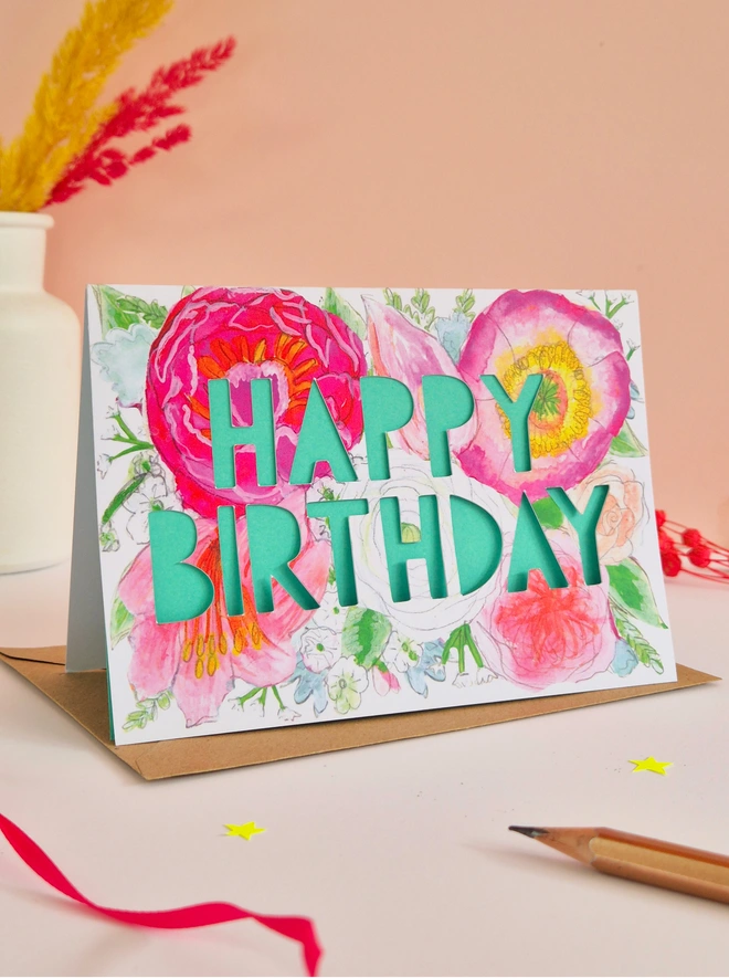 spring birthday card