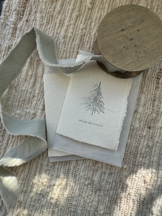 Christmas tree, Christmas cards, Christmas 2024, letterpress 