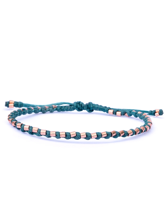 rope copper bracelet for men