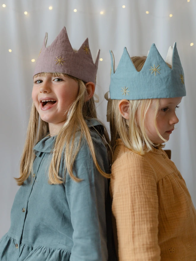 Two girls in their crowns