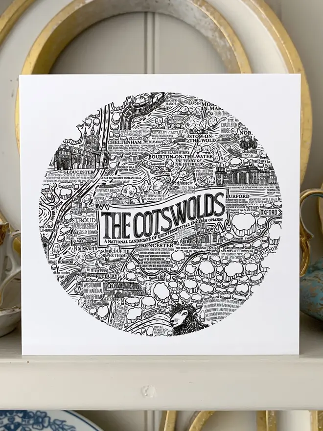 Cotswolds greetings card