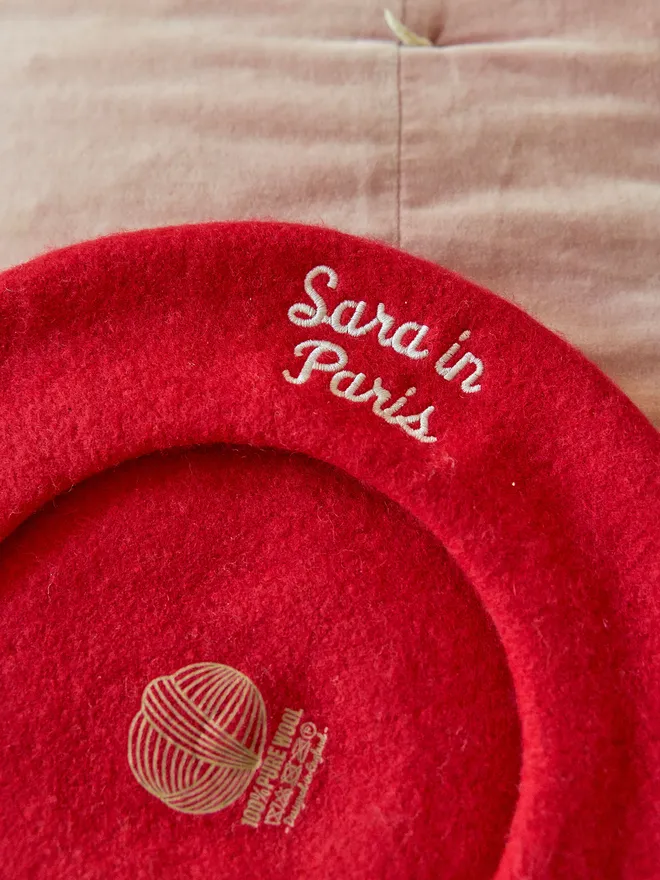 Personalised Wool Beret