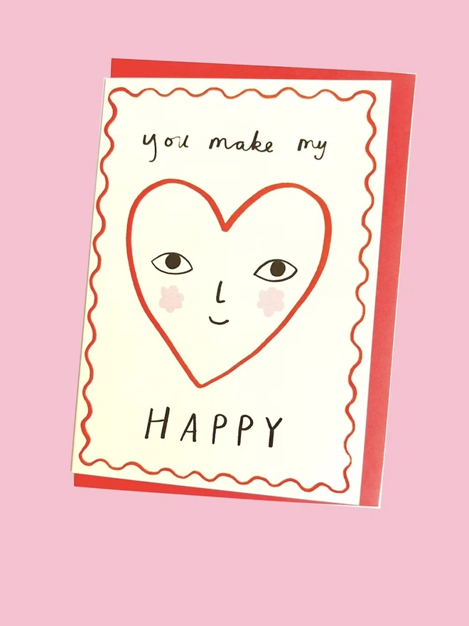 'You Make My Heart Happy' Card