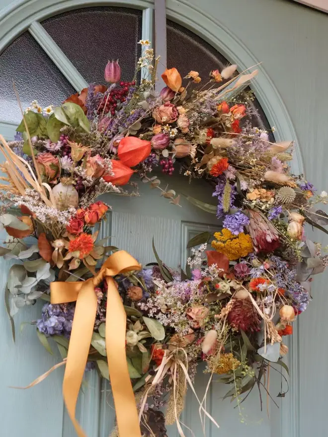 Rustic Autumnal Dried Wreath
