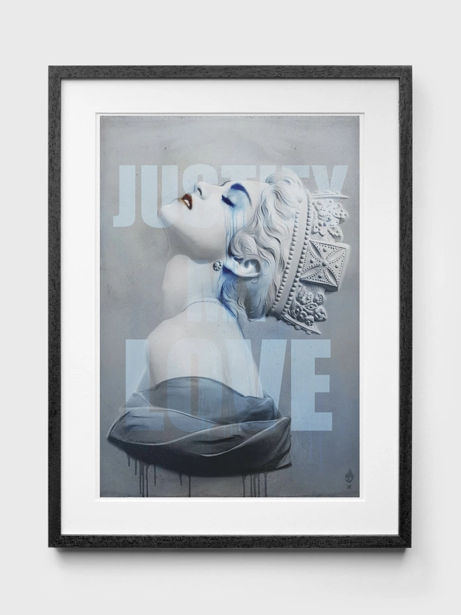 Madonna Justify My Love Art Print - Black Frame