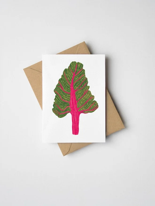 Mini Chard Greeting Card