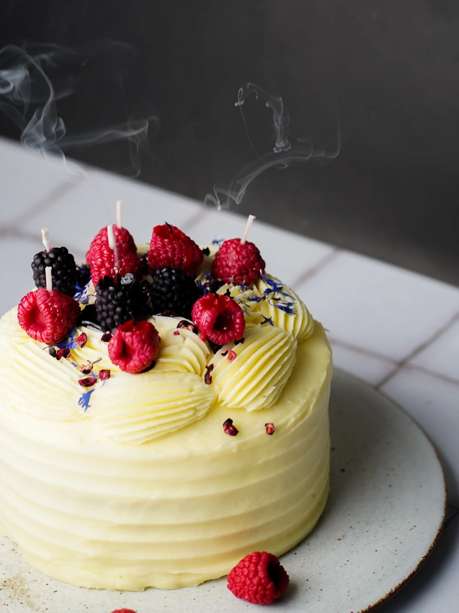 Mixed Berry Cake Candles