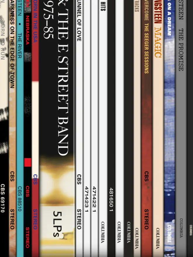 large springsteen vinyl artwork