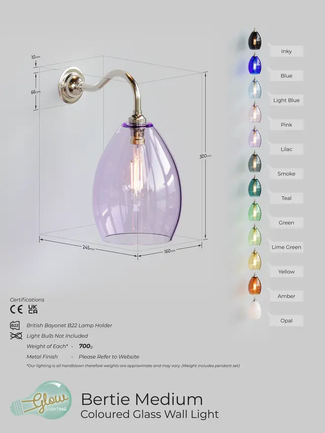Medium Jules Curved Arm Specifications Sheet