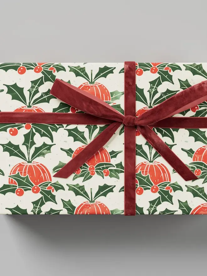 Christmas Pudding Wrapping Paper