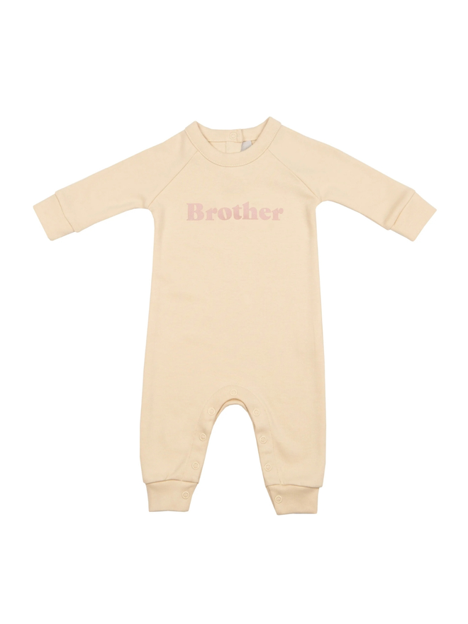 vanilla brother baby onesie