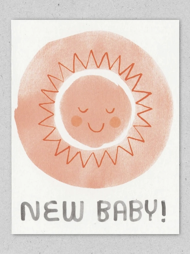 'New Baby' Baby Sunshine Card